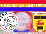 Livestream Ajax - SC Cambuur