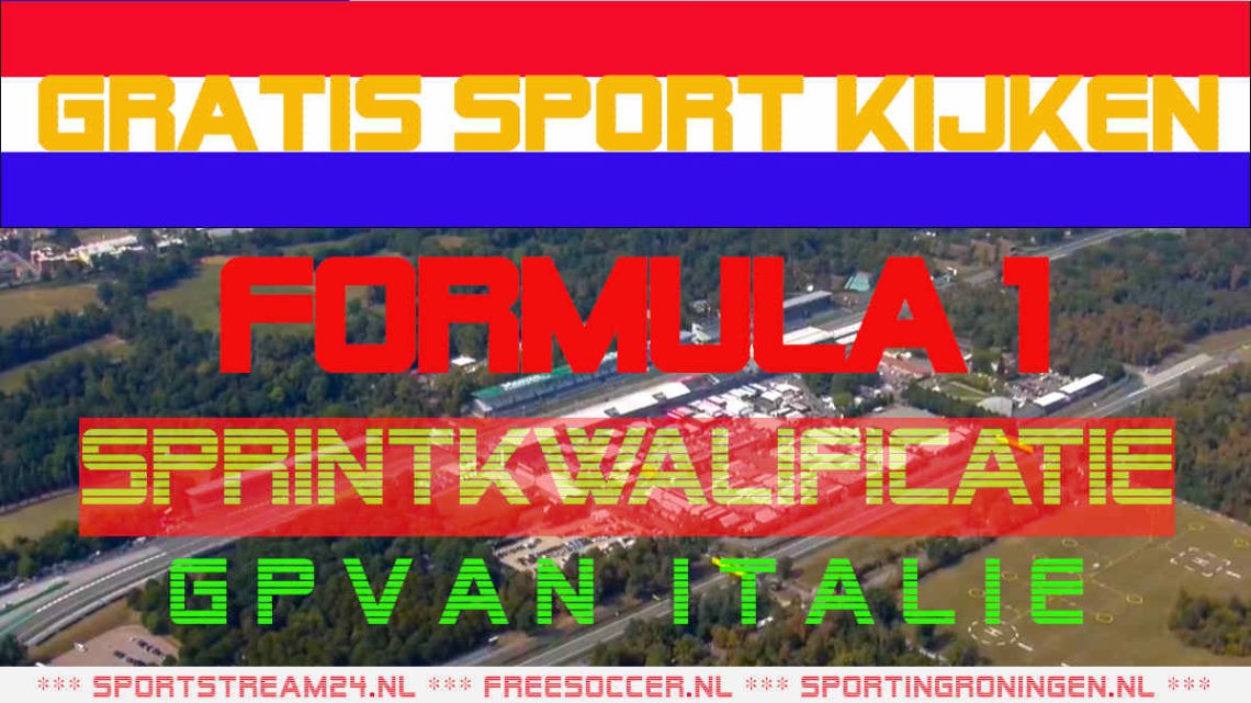 Livestream F1 GP van Italië Sprintkwalificatie