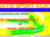 Livestream Australian Open Van De Zandschulp vs Medvedev