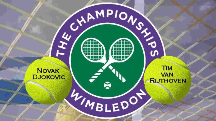 Wimbledon Live Djokovic vs Van Rijthoven
