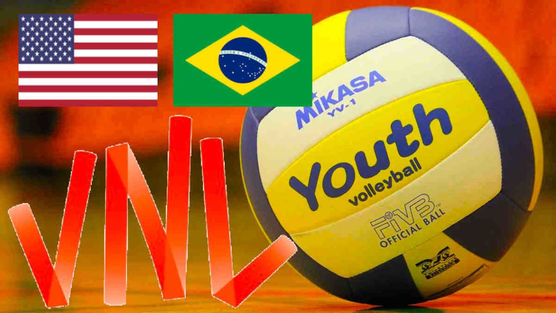 Live volleybal United States vs Brazilië