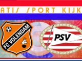 Livestream 14.30 uur: FC Volendam - PSV