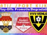 Livestream Play-Offs 16.30 uur: Willem II - VVV Venlo