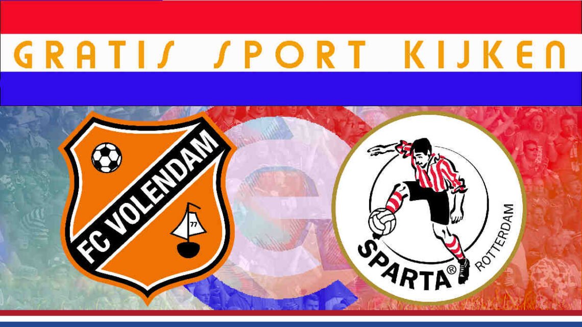 FC Volendam - Sparta 18.45 uur gratis livestream