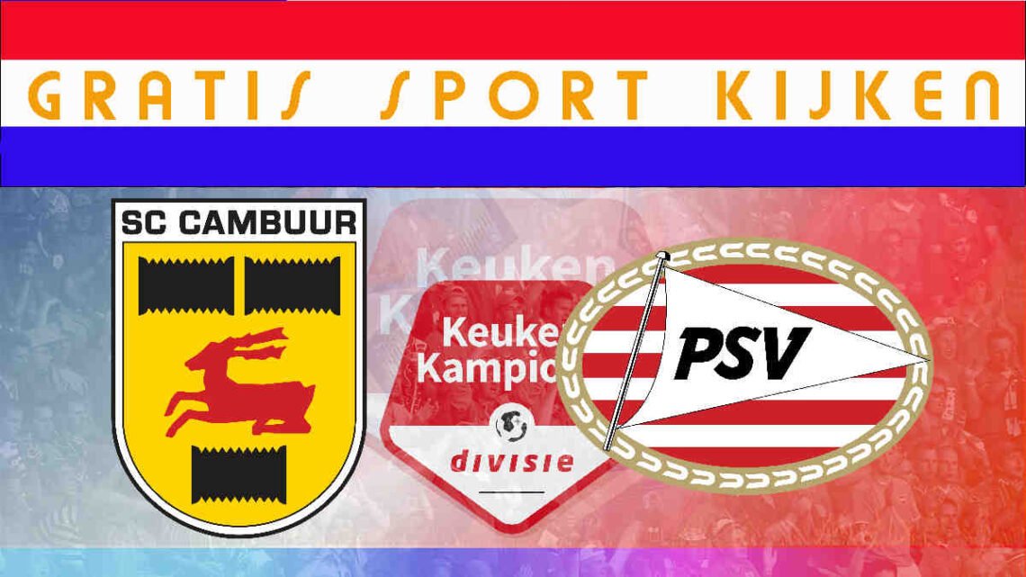 Livestream 20.00u SC Cambuur - Jong PSV