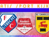 Livestream 20.00u | Jong FC Utrecht - SC Cambuur