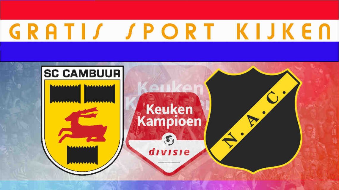 Livestream 16.45u: SC Cambuur - NAC Breda