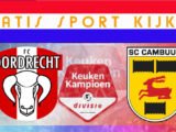 Livestream 20.00u FC Dordrecht - SC Cambuur