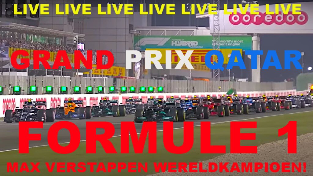 Livestream 19.00 uur: Formule1 Grand Prix Qatar 2023