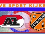 Livestream 14.30 uur: AZ Alkmaar - FC Volendam