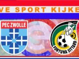 Livestream 14.30 uur: PEC Zwolle - Fortuna Sittard