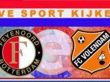 Livestream 21.00 uur Feyenoord - FC Volendam