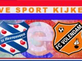 Eredivisie Voetbal: SC Heerenveen - FC Volendam