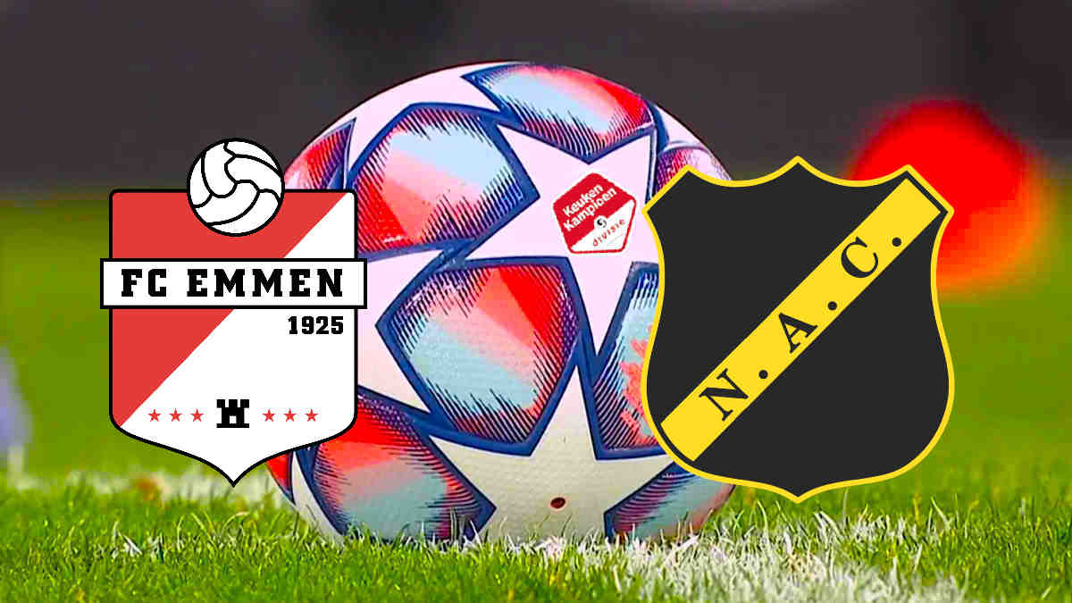 Live Voetbal - FC Emmen vs NAC Breda