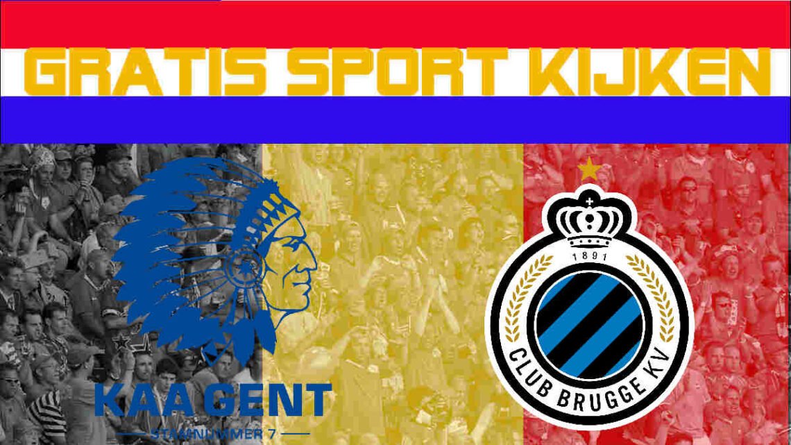 Livestream 20.45 uur KAA Gent - Club Brugge