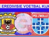 Livestream Go Ahead Eagles - PEC Zwolle