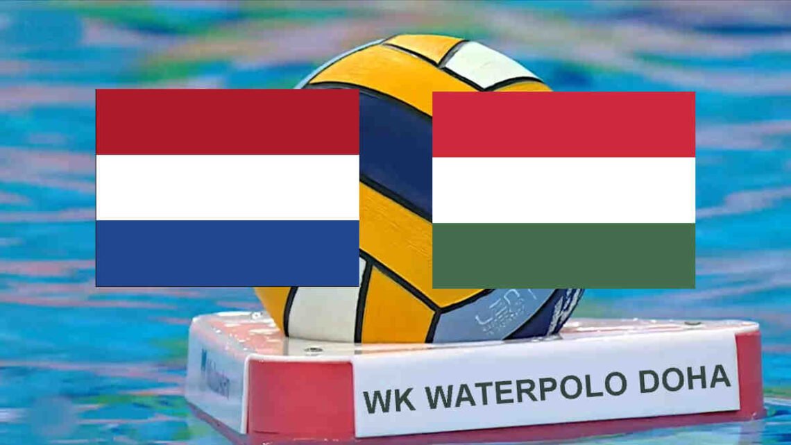WK Waterpolo Doha Nederland vs Hongarije