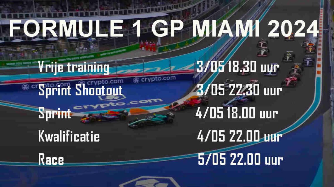 F1 Racing Miami Grand Prix Schedule Formule 1 Sportstream24