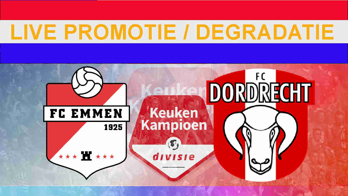 Livestream 18:45 Emmen - Dordrecht