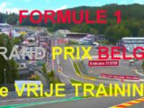 Livestream 13.30u: F1 België GP | 1e Training