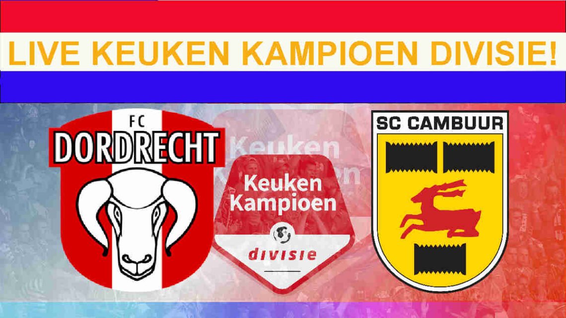 Livestream 20.00u: FC Dordrecht - SC Cambuur