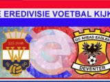 Livestream 14.30u: Willem II - Go Ahead Eagles