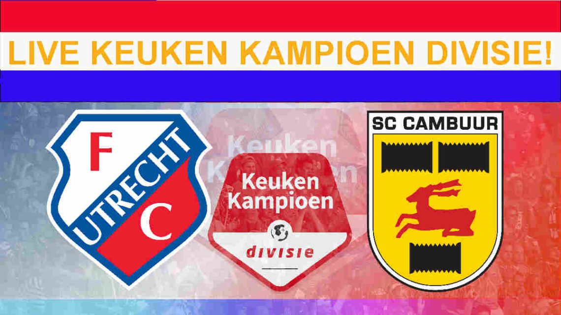 Livestream 20.00u: Jong Utrecht - SC Cambuur