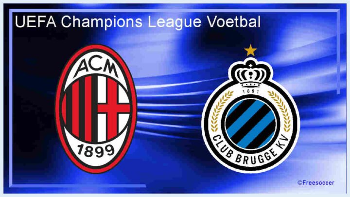 Livestream 18.45u AC Milan - Club Brugge