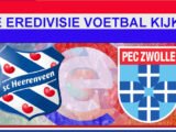 Livestream 14.30u: SC Heerenveen - PEC Zwolle